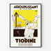 Poster vintage Tiodine ammorbidente per tessuti rigidi