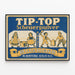 Poster pubblicitario vintage Tip-Top polvere per pulizia lampo brillante — quadro incorniciato alla parete