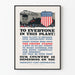 Poster vintage di mobilitazione industriale americana