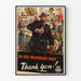 Poster Vintage Militare - Omaggio alla Marina Mercantile