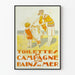 Poster vintage Toilette da campagna e Bagni di mare