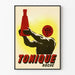 Poster vintage Tonique Roche design rétro