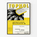 Poster pubblicitario vintage TOPHOL farmaci per artritici