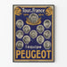 Poster vintage Tour de France 1914 squadra Peugeot