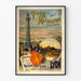 Poster vintage Tour Métallique de Fourvières Lyon