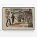 Poster vintage I briganti - Tour J. Brus — quadro incorniciato alla parete