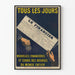 Poster Vintage Le Financier Nouvelles Finanziarie e Borsistiche