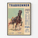 Poster vintage corsa di trot al Prater 1934