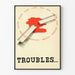 Poster Vintage Troubles - Design Retrò e Simbolico