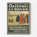 Poster vintage del traghetto Ostenda-Dover Princesse Elisabeth