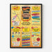 Poster vintage di Turner’s Musical Merry-Go-Round - Programma di eventi 1985-1986
