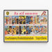 Poster vintage artigianale dei Dodici Comandamenti illustrati — quadro incorniciato alla parete