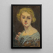 Portrait d'une femme en robe bleu ciel - Ludovit Pitthordt — quadro incorniciato alla parete