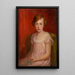 Fille assise - Ludovit Pitthordt — quadro incorniciato alla parete