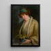 Femme avec des fleurs - Ludovit Pitthordt — quadro incorniciato alla parete