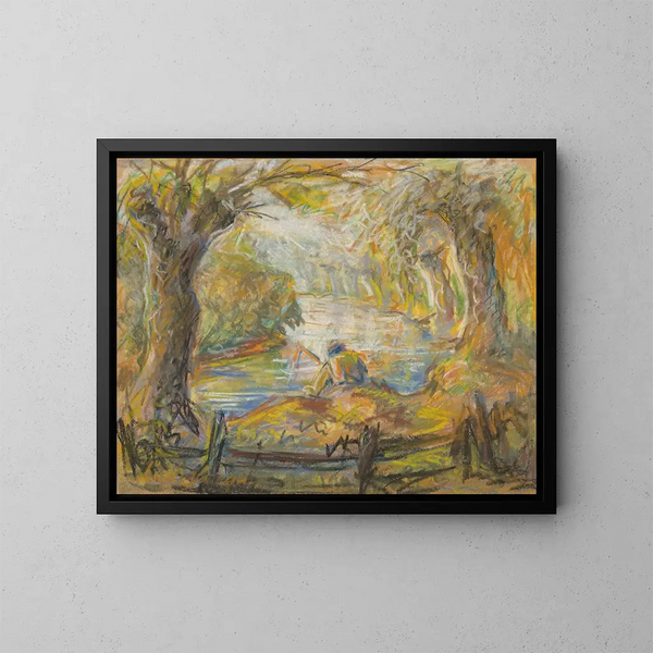 Sul fiume - Ludovit Varga — quadro incorniciato alla parete