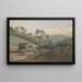 Vallée forestière con tronchi di legno - Ludovit Ordok — quadro incorniciato alla parete