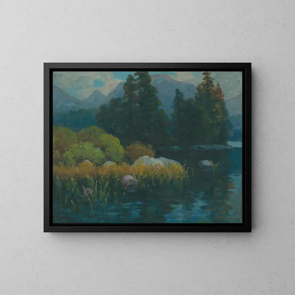 Paesaggio - Ludovit Ordok — quadro incorniciato alla parete