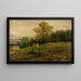 Paesaggio con corde di legno - Ludovit Ordok — quadro incorniciato alla parete