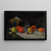 Nature morte con mele - Ludovit Ordok — quadro incorniciato alla parete