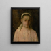 Studio di una testa di contadina - Ludovit Ordok — quadro incorniciato alla parete