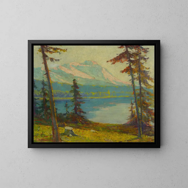 Lago delle montagne Tatra - Ludovit Ordok — quadro incorniciato alla parete