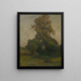 Albero in campagna - Ludovit Ordok — quadro incorniciato alla parete