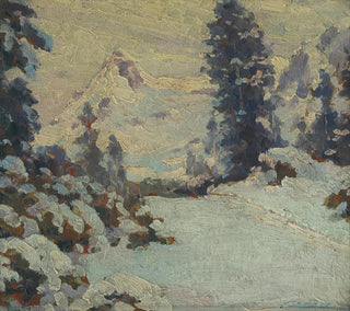 Paesaggio invernale - Ludovit Ordok — vista dell’opera