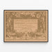 Poster vintage con due cavallette e invito a esposizione artistica — quadro incorniciato alla parete