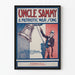 Poster vintage Uncle Sammy - Canzone patriottica di guerra