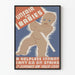 Poster vintage Unfair to Babies – Illustrazione Bambino in Difficoltà