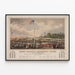Poster vintage Union Volunteer Refreshment Saloon di Filadelfia — quadro incorniciato alla parete