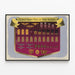 Poster decorativo degli emblemi della Marina e dell'Esercito degli Stati Uniti — quadro incorniciato alla parete