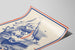 Poster vintage con labbra in blu e rosso con zip — vista dell’opera