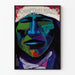 Poster decorativo volto colorato USA 89 Lin Yaung Chi
