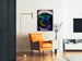 Poster decorativo volto colorato USA 89 Lin Yaung Chi