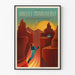 Poster decorativo Valles Marineris - paesaggi marziani futuristi