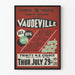 Poster vintage vaudeville - Spettacolo teatrale melodrammatico