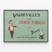 Poster vintage Vaudevilles e altre cose di Bunny — quadro incorniciato alla parete