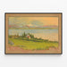 Poster vintage Versoix vicino Ginevra Terreni per ville — quadro incorniciato alla parete