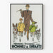 Poster vintage abbigliamento, trousseaux per uomini e bambini