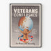 Poster vintage della Conferenza dei Veterani di Guerra dell'Asia Sud-Est 1952