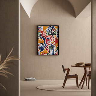 Manifesto Pop Art - Movimento delle Mani