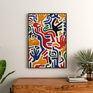 Manifesto Pop Art - Movimento delle Mani