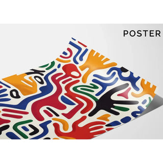 Manifesto Pop Art - Movimento delle Mani