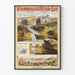Poster vintage Lago dei Quattro Cantoni e Lucerna