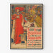 Poster vintage Esposizione della Toison d'Oro a Bruges 1907