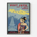Poster Vintage Giava - Viaggio a Giava da Singapore