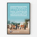 Poster decorativo da parete "Volunteer Assignments" per impegno umanitario