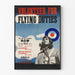 Poster vintage di reclutamento piloti RAF